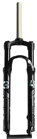 HOMSXPAC Fourche VTT 29'' Rigide, Tube Conique 1-1/2'', axe traversant en Fibre de Carbone 15x110 mm Boost, Frein à Disque, 694 g (Noir Brillant)