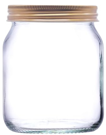 Wares of Knutsford 1lb Screw Honey Jars with Gold Lids – Competition Standard Glass Honey Jars (353ml) (Gold, 72 (1/2 Gross))
