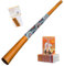 Australian Treasures - Didgeridoo-Holz 130cm - Didgeridoo für Anfänger - DidgeridooDVD - Bienenwachs