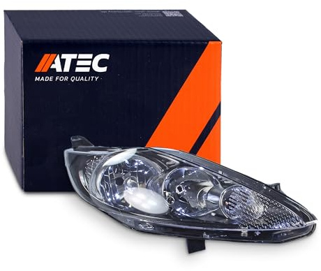 ATEC Germany 1x Hauptscheinwerfer vorne rechts H7 / H1 Frontscheinwerfer mit Stellmotor für Leuchtweiteregulierung, Kompatibel mit FORD FIESTA VI (CB1, CCN), FIESTA VI Van