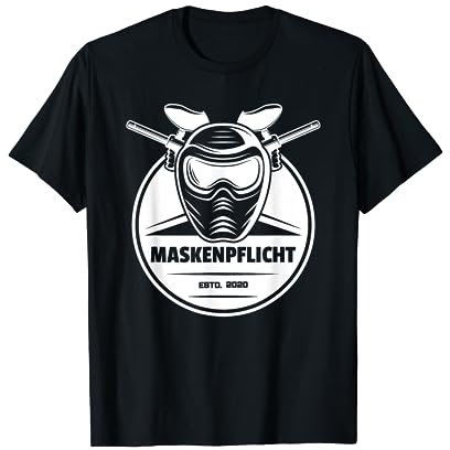 Paintball Maskenpflicht Lustiges Airsoft Sprüche Design T-Shirt