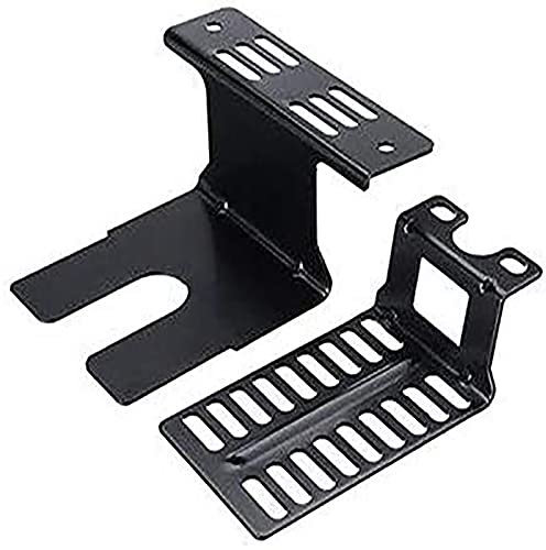 Universal Edelstahl Halter Set Für Grillmotor, Grill Edelstahl Rotisserie Motor Halterung Set Für Viele Grills, Motorhalterung Zubehör Für Elektrogrill, Outdoor Camping BBQ Tools, Schwarz