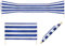 Idena - Windschutz in Blau-Weiß, mit Holzstäben, Tragegurt und Fixierungsbändern, 80 x 600 cm oder 80 x 800 cm, Sichtschutz für Strand, Camping und Garten
