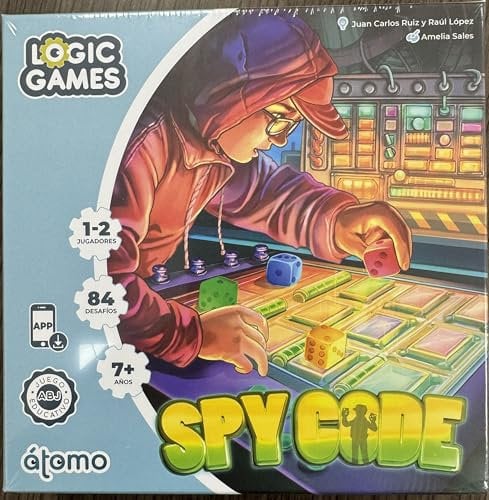 Spy Code. Juego de lógica Logic Game. Juego para 1 Jugador a Partir de 7 años. Juego para razonamiento, lógica, atención y cálculo Mental