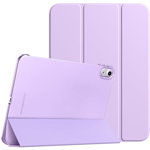 TiMOVO Coque Compatible avec iPad (A16) 11ème Génération 11 Pouces 2025/iPad 10ème Génération 10,9 Pouces 2022, Légère Housse Arrière Translucide en PC avec Réveil/Sommeil Auto, Taro Violet