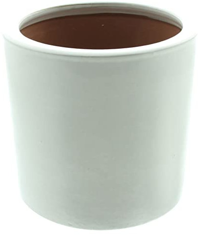 FRANK FLECHTWAREN Cache-pot, blanc, diamètre : 19 x 18 cm