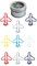 50 Stück Flugzeug-Büroklammern, 6 Farben, Flugzeug-Lesezeichen, Metall-Büroklammern, Musiknoten, Clips für Büro, Schule, Schreibwarenbedarf, 30 mm