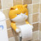 JARPSIRY Porte-serviettes en vinyle, distributeur de rouleau de papier toilette, décoration murale créative pour salle de bain, cuisine