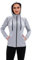HDTIYUYP Womens UPF Sports Jacket - Long Sleeve Hooded Full Zip Running Jacket Lightweight Hiking Jacket with Zip Pockets Ladies Zip Up Jogging Hoody Outdoor Sports Top Lt.grey Melange 12