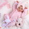 BABESIDE Reborn-Babypuppen, 20-Zoll-Rebornpuppenmädchen mit weichem Stoffkörper, lebensechte Babypuppen, sehen echt realistisch aus, mit Zubehör