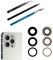Lente de Cristal Trasera de Repuesto para iPhone 12 Pro MAX de 6.7 Pulgadas, reemplazo Camara iPhone 12 Pro MAX repuestos+ Kit de Herramientas de reparación.