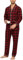 MoFiz Pyjama Homme Hiver Coton Boutonné Devant Manches Longues Chaud Vêtements De Nuit à Carreaux Ensemble Hauts et Bas Avec Poches Rouge EU M