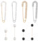 Thinp 8 Stück Perlen-Broschennadeln,Broschennadeln für Damen,Broschen für Kleidung,Deko Nadeln Brosche,Perlen Sicherheitsnadel,Perle Strickjacke Kragen Brosche Clips,für Hosen Kleid Tüchern Pullover
