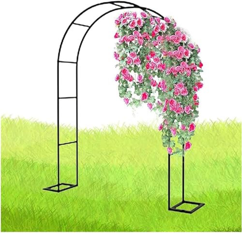 Metal Garden Arch Plant Stand for Climbing Plants Durable Iron Lattice Grapevine Support Trellis for Outdoor Decor and Party Decorations