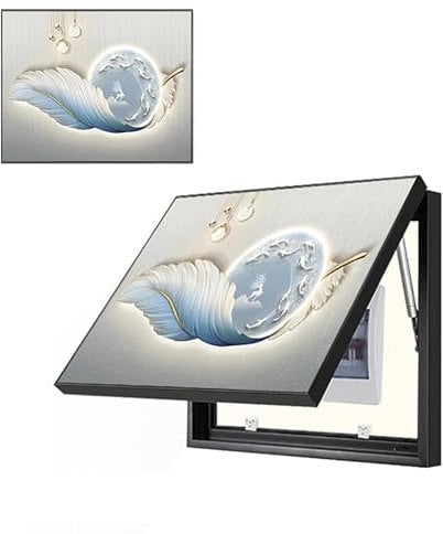 NZVZGKTNTW Electric Meter Box Cover,Meter Box Decorative Painting,Hide Distribution Box Panel Wall Hanging Painting,with Hydraulic Rod Supports(F,50x40cm/19.7x15.7inch)