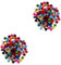 DIYEAH 2 Sätze 2cm Wollknäuel DIY-Material Spielzeugherstellung Wollfilz Gefilzte Wollknäuel Filzbälle Garn Pom Nähset Aus Filz Filzmaterial DIY Deko-filzball Colorful 100 Stück * 2