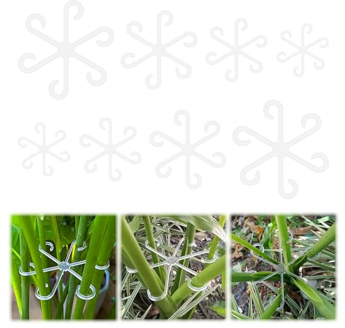 16 Stück Pflanzenhalterung Ring Pflanzenstütze Staudenhalter Schneeflockenform, 4 Größen, Zur Unterstützung Von Pflanzen, Blumen, Gemüse, Obst Usw.