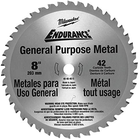 MILWAUKEE Lama per sega circolare, Cermet, 20,3 cm, 42 denti, 5/8 (48-40-4515)