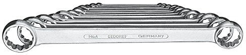 GEDORE Doppelringschlüssel Satz 12-teilig - Hochwertige Schraubenschlüssel - Robust & Langlebig - Ideal für Handwerk & Industrie - Präzise Passform & Komfortabler Griff