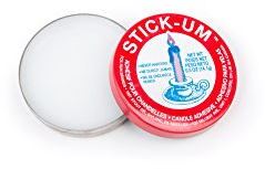 Fox Run Stickum CANDLE ADHESIVE Hold 0.5 oz with Tin Storage Container