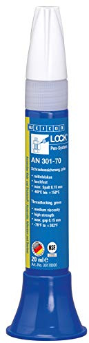 WEICONLOCK AN 301-70 20 ml Schraubensicherung für Gewinde, NSF-Zulassung, grün