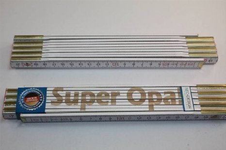 Zollstock mit Sprüchen - SUPER OPA ! Lasergravur