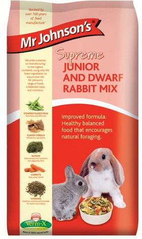 Mr Johnson's Supreme Junior & Dwarf Rabbit Mix 900g (Pack of 6)