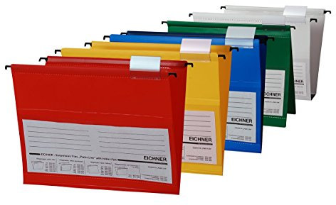 10x EICHNER PVC-Hängemappe gelb