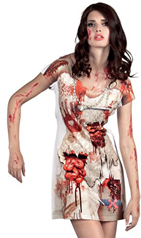 Boland 84.304 - fotorealistisches Zombie-Hochzeitskleid, Kostüme für Erwachsene