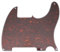 Musiclily 5 Löcher American Vintage Tele Pickguard T-Style Gitarren Schlagbrett für Fender USA/Mexican Telecaster Esquire E-Gitarre,4 lagig Red Tortoise
