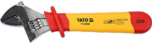 Yato yt-20940 – Insulated Adjustable Wrench 200 mm VDE