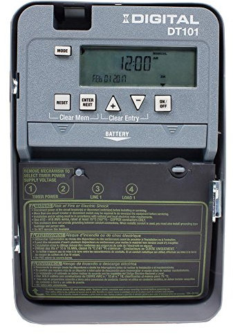 Intermatic DT101 Digitaler Zeitschaltuhr, 20 A, 24 Stunden SPST