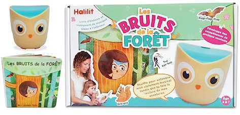 Halilit-Les Bruits De La Forêt Livre et Instrument Eveil Musical, SF 2017 FR