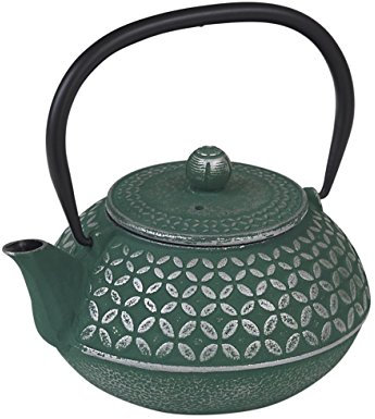 Victor Cast Iron Tea Kettle 1.0l, Green, 17 x 14 x 18 cm
