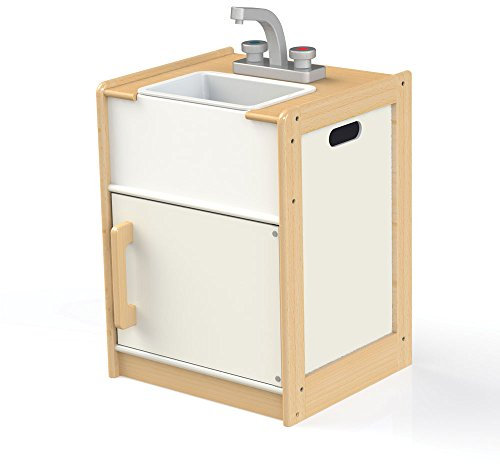 Tidlo T0300 Wooden Sink Play Kitchen Accessories Age 3+, Multi-Colour,35 x 40 x 54 centimetres