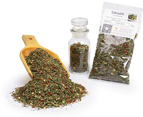 Taboule Gewürzmischung, Tabouleh, Berbere, Couscous Marokko Gewürze Mischung marokkanisch arabisch Kräutermischung, Premiumqualität, glutenfrei, 30g