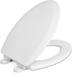CENTOCO Centoco 900SC-001 Centocore Molded Wood Technology, Elongated Toilet Seat with Slow Close, White