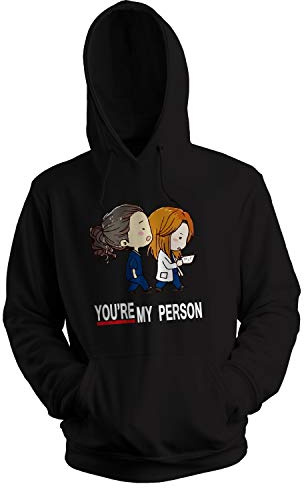 GR8Shop Greys Anatomy You Are My Person Kawaii Anime Unisex Schwarz Kapuzenpullover Hoodie Size 3XL