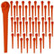 SPARES2GO Lot de 40 lames en plastique compatibles avec coupe-bordures Gardena AccuCut Comfort Cut Li EasyCut 18/23R