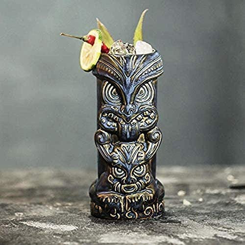 Tiki - Taza de cerámica hawaiana para cóctel (450 ml), vasos de cerámica para fiestas hawaianas, vasos de cóctel exóticos, vasos de cóctel exóticos – Tiki Bar Profesional Hawaiano Party Barware