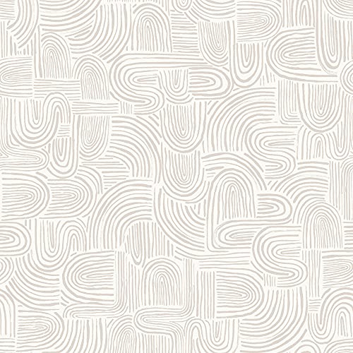 Tempaper Sand Swirl Swell Removable Peel and Stick Wallpaper, 20.5 in X 16.5 ft, Made in The USA