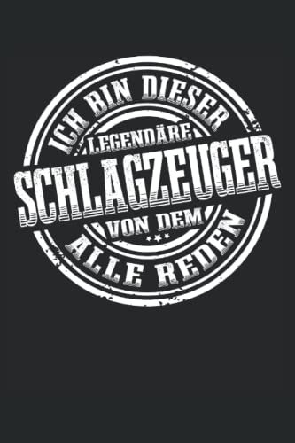 Schlagzeug Legende Notizbuch (liniert) Drummer Drumsticks Schlagzeuger