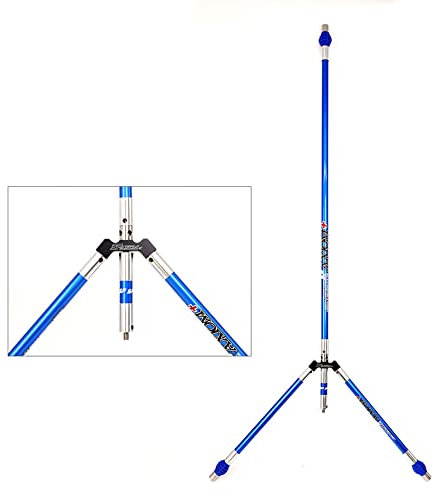Bogenschießen Stabilisator Balance Bar Stabilisator 30 Zoll +12 Zoll +4 Zoll mit V-Bar und Dämpfer, für Recurve Bogen Schießen Bögen Zubehör (Blue)