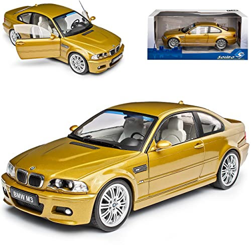 Solido B-M-W 3er M3 E46 Coupe Phönix Gelb 1998-2007 1/18 Solido Modell Auto