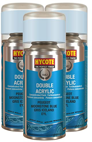 Hycote Peugeot Moonstone Blue (Metallic) 150ml (Pack of 3)