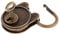 JISADER 1PC Cadenas Décoratif Vintage Antique Cadenas Serrure à Clé pour Sacs Bronze, 4,7x3,3 cm