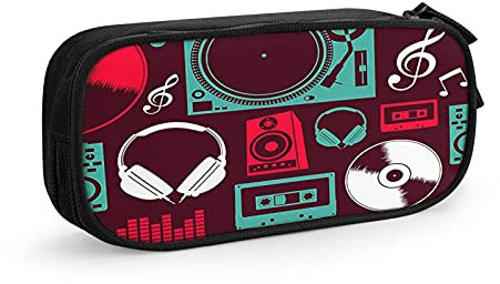 Federmäppchen Retro Funky Musik Mix Tape Kassette, große Kapazität, große Tasche, Stifthalter, Schulbedarf, Schreibwaren, Aufbewahrungs-Organizer, Geschenk für M nner