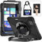 UFinetech Cover Xiaomi Pad 6, Custodia Tablet Xiaomi Mi Pad 6 Pro, Supporto Girevole a 360, Cinghia a Mano e Tracolla, Supporto Matite, Antiurto Robusto Tablet Bambini Custodia Mi Pad 6/6 Pro, Nero