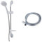 Triton Deluxe Shower Kit - White & 1.25m Anti-Twist Shower Hose - Chrome