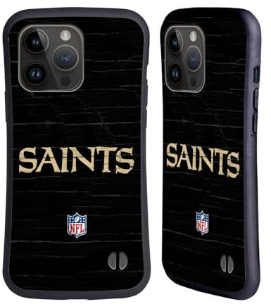 Head Case Designs Offizielle NFL Verzweifelter Look New Orleans Saints Logo Hybride Handyhülle Hülle Huelle kompatibel mit Apple iPhone 15 Pro Max